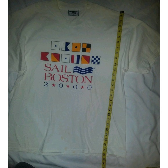 Vintage Lee Sport Sail Boston 2000 T Shirt Mens Size Extra Large XL - Picture 3 of 5